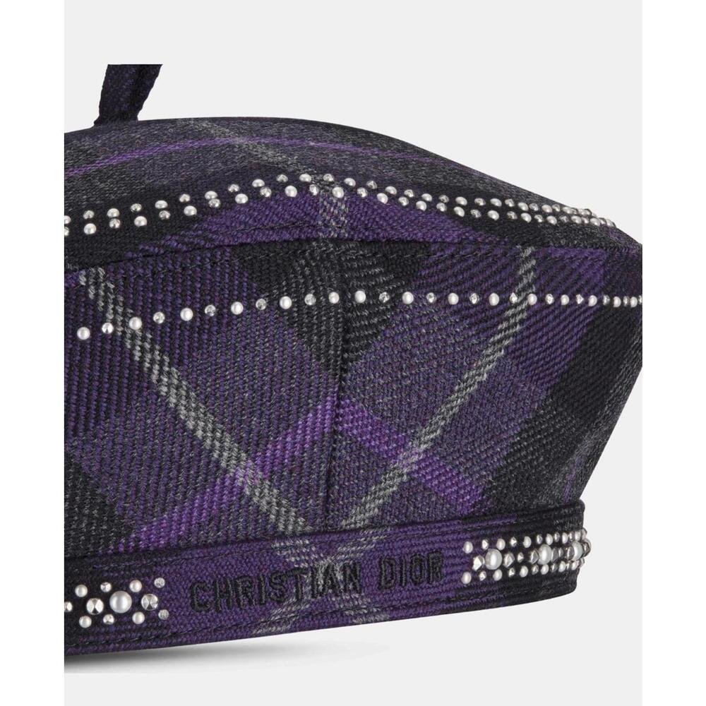 Dior Arty Check’N’Dior Beret(PLEASE REQUEST YOUR SIZE FOR PURCHASING) - Picture 3 of 3